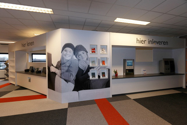 Bibliotheek Inrichting | Bibliotheek Decoratie | Bibliotheek Belettering | Bibliotheek Bewegwijzering