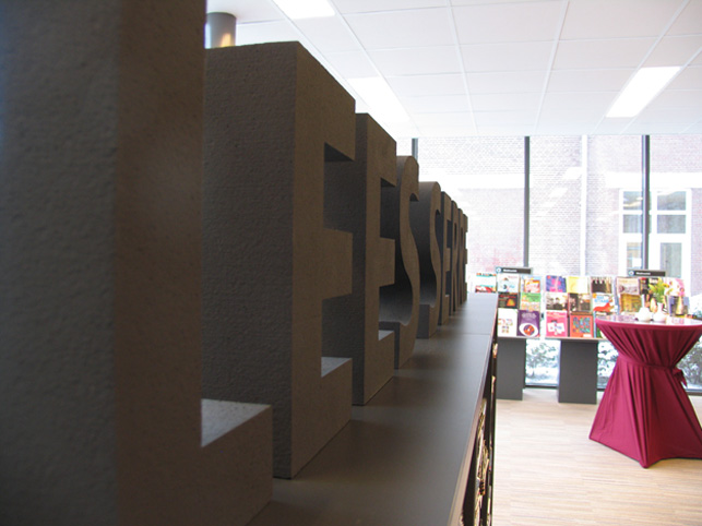 Bibliotheek Inrichting | Bibliotheek Decoratie | Bibliotheek Belettering | Bibliotheek Bewegwijzering